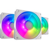 Cooler Master Mobius 120P ARGB 120x120x25 case fans Wit, 3 stuks, 120 x 120 x 25 mm, PWM