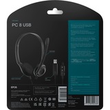 EPOS PC 8 USB on-ear headset Zwart