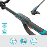 GARDENA PowerTrim 30 18V grastrimmer Grijs/turquoise, Accu en lader niet inbegrepen