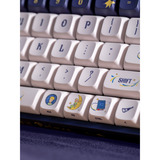 Iqunix F97 Starry Tryst, gaming toetsenbord Donkerblauw/wit, US lay-out, IQUNIX Little Prince, RGB leds, 96%, Hot-swappable, PBT, 2.4GHz | Bluetooth 5.1 | USB-C