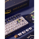 Iqunix F97 Starry Tryst, gaming toetsenbord Donkerblauw/wit, US lay-out, IQUNIX Little Prince, RGB leds, 96%, Hot-swappable, PBT, 2.4GHz | Bluetooth 5.1 | USB-C