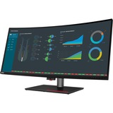 Lenovo ThinkVision P40w-20 (62C1GAT6EU) 40" 4K Ultra HD Curved UltraWide monitor Zwart, 1x DisplayPort, 1x HDMI, 1x USB-C, 4x USB-A, 2x Thunderbolt, 1x RJ-45
