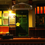 Lumibricks The Old West - West Train Station Constructiespeelgoed F9039