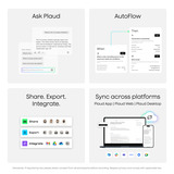Plaud NotePin S dicteerapparaat Paars, 64 GB, Bluetooth 5.2 / BLE (Bluetooth Low Energy) / Wi-Fi