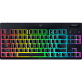 Razer BlackWidow V4 Low-Profile RGB mechanisch gaming toetsenbord Zwart, US lay-out (QWERTY), Razer Low-Profile Green	, 80% (TKL)	