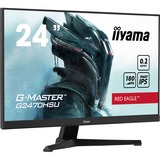 iiyama G-Master Red Eagle G2470HSU-B6 24" gaming monitor Zwart, 180 Hz, HDMI, DisplayPort, Audio