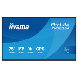 iiyama ProLite TN7505A-B1AG 74.52" 4K Ultra HD Public Display Zwart, VGA, HDMI, DisplayPort, USB-C, Audio, LAN, Touch