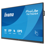 iiyama ProLite TN7505A-B1AG 74.52" 4K Ultra HD Public Display Zwart, VGA, HDMI, DisplayPort, USB-C, Audio, LAN, Touch