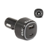 Club 3D Notebook / Laptop autolader 63 Watt Zwart, 1x USB-A, 1x USB-C