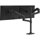 LX Dual Stacking Arm met hoog statief monitorarm