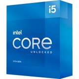 Intel® Core i5-11600K, 3,9 GHz (4,9 GHz Turbo Boost) socket 1200 processor "Rocket Lake", unlocked