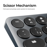 Keychron B3 Pro-K1 toetsenbord Grijs, US lay-out (QWERTY), Scissor switches, 75%, ABS keycaps, 2.4 GHz | Bluetooth | USB