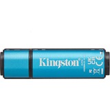 Kingston IronKey Vault Privacy 50 256 GB usb-stick Lichtblauw/zwart, USB-A 3.2 Gen 1 (5 Gbit/s)