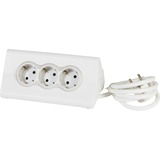 Legrand Bureaublok 3-voudige stekkerdoos met usb Wit (mat), 3x stekker, 2x USB-A, 2x USB-A, tablethouder, 1,5 meter snoer