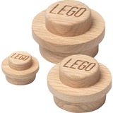 Room Copenhagen LEGO Wooden Wall Hanger Set wandmontage  Eiken, 3-delig