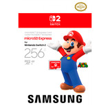 SAMSUNG Nintendo Switch 2 microSD Express Card 256 GB geheugenkaart in Mario design