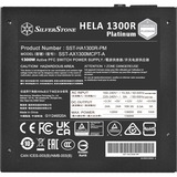SilverStone HELA 1300R Platinum, 1300W voeding  Zwart, 9x PCIe, kabelmanagement