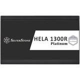 SilverStone HELA 1300R Platinum, 1300W voeding  Zwart, 9x PCIe, kabelmanagement