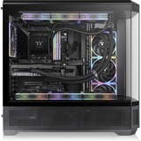 Thermaltake View 600 TG big tower behuizing Zwart | 2x USB-A | 1x USB-C | Tempered Glass