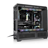 Thermaltake View 600 TG big tower behuizing Zwart | 2x USB-A | 1x USB-C | Tempered Glass