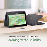 ASUS Chromebook CR11 Flip CR1104FGA-NS0011 11.6"  2-in-1 laptop Grijs | N100 | UHD Graphics | 4 GB | 32 GB eMMC | Touch