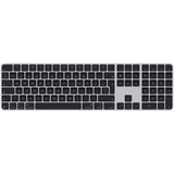 Apple Magic Keyboard met Touch ID en numeriek toetsenblok, toetsenbord Grijs/zwart, EU lay-out (QWERTY), Bluetooth