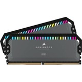 Corsair 32 GB DDR5-6000 Kit werkgeheugen Grijs/zwart, CMT32GX5M2D6000Z36, Dominator Platinum RGB, EXPO