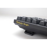 Ducky Origin Phantom Black mechanisch toetsenbord Zwart, US lay-out (QWERTY), Cherry MX Speed Silver, 100%, hot swap, PBT Double-Shot Keycaps