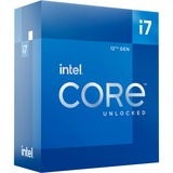 Intel® Core i7-12700K, 3,6 GHz (5,0 GHz Turbo Boost) socket 1700 processor "Alder Lake", Unlocked, Boxed