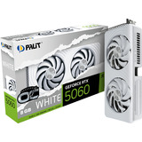 Palit GeForce RTX 5060 OC WHITE 8GB grafische kaart Wit, DLSS 4, 3x DisplayPort, 1x HDMI 2.1