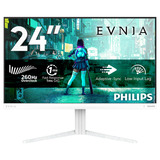 Philips EVNIA 24M2N3201PL 23.8" monitor Wit, 1x HDMI 2.1, 1x DisplayPort 1.4, 260 Hz (Overclock)