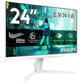 Philips EVNIA 24M2N3201PL 23.8" monitor Wit, 1x HDMI 2.1, 1x DisplayPort 1.4, 260 Hz (Overclock)