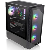 Thermaltake View 200 TG ARGB midi tower behuizing Zwart | 2x USB-A | RGB | Window