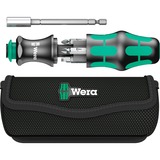 Wera Kraftform Kompakt 28 met etui dopsleutel Zwart/groen, 6-delig