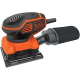 BLACK+DECKER 220W 1/4 vel schuurmachine met handpalmschakelaar KA450-QS vlakschuurmachine Oranje/zwart