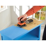 BLACK+DECKER 220W 1/4 vel schuurmachine met handpalmschakelaar KA450-QS vlakschuurmachine Oranje/zwart