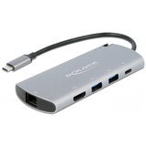 DeLOCK USB Type-C Docking Station met M.2 Slot Grijs