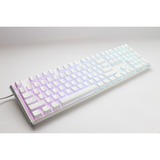 Ducky One 3 Classic Pure White RGB mechanisch toetsenbord Wit, US lay-out (QWERTY), Cherry MX Brown, 100%, RGB led, Double-shot PBT, Hot-swappable, QUACK Mechanics