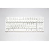 Ducky One 3 Classic Pure White TKL RGB mechanisch toetsenbord Wit, US lay-out (QWERTY), Cherry MX Silent Red, 80% (TKL)	, RGB leds, Double-shot PBT, Hot-swappable, QUACK Mechanics