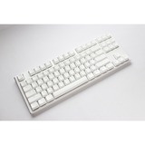 Ducky One 3 Classic Pure White TKL, toetsenbord Wit, US lay-out, Cherry MX Silent Red, RGB led, Double-shot PBT, Hot-swappable, QUACK Mechanics, 80%