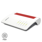 FRITZ! Box 5690 XGS Edition International glasvezel router Wit/rood, Mesh Wi-Fi, 10 Gbit/s