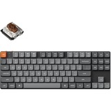 Keychron K1 Max-H3 RGB mechanisch toetsenbord Zwart, US lay-out (QWERTY), Gateron Low Profile 2.0 Mechanical Brown, 75%, RGB leds, Double-shot PBT, hot swap, 2.4GHz | Bluetooth 5.1 | USB-C