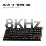 Keychron K1 Ultra 8K Wireless Custom Mechanical Keyboard Zwart, US lay-out (QWERTY), Keychron Milk POM Brown, 80% (TKL), RGB leds, LSA Double-shot PBT, USB-C | 2.4 GHz | Bluetooth 5.2
