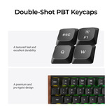 Keychron K1 Ultra 8K Wireless Custom Mechanical Keyboard Zwart, US lay-out (QWERTY), Keychron Milk POM Brown, 80% (TKL), RGB leds, LSA Double-shot PBT, USB-C | 2.4 GHz | Bluetooth 5.2