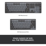 Logitech MX Mechanical, toetsenbord Zwart/grijs, US-International, Bluetooth Low Energy