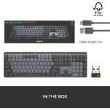 Logitech MX Mechanical, toetsenbord Zwart/grijs, US lay-out, Bluetooth Low Energy