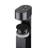 Neomounts DS22-840BL6 Bureaucontactdoos met klem en USB-C en USB-A poorten - Quick-charge stekkerdoos Zwart