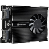 SilverStone SDP13 3,5" Bay naar PCIe NVMe M.2 SSD adapter inbouwframe Zwart, voor 4x M.2 SSD