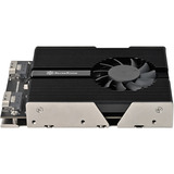 SilverStone SDP13 3,5" Bay naar PCIe NVMe M.2 SSD adapter inbouwframe Zwart, voor 4x M.2 SSD