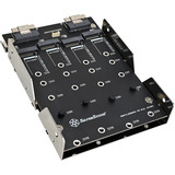 SilverStone SDP13 3,5" Bay naar PCIe NVMe M.2 SSD adapter inbouwframe Zwart, voor 4x M.2 SSD